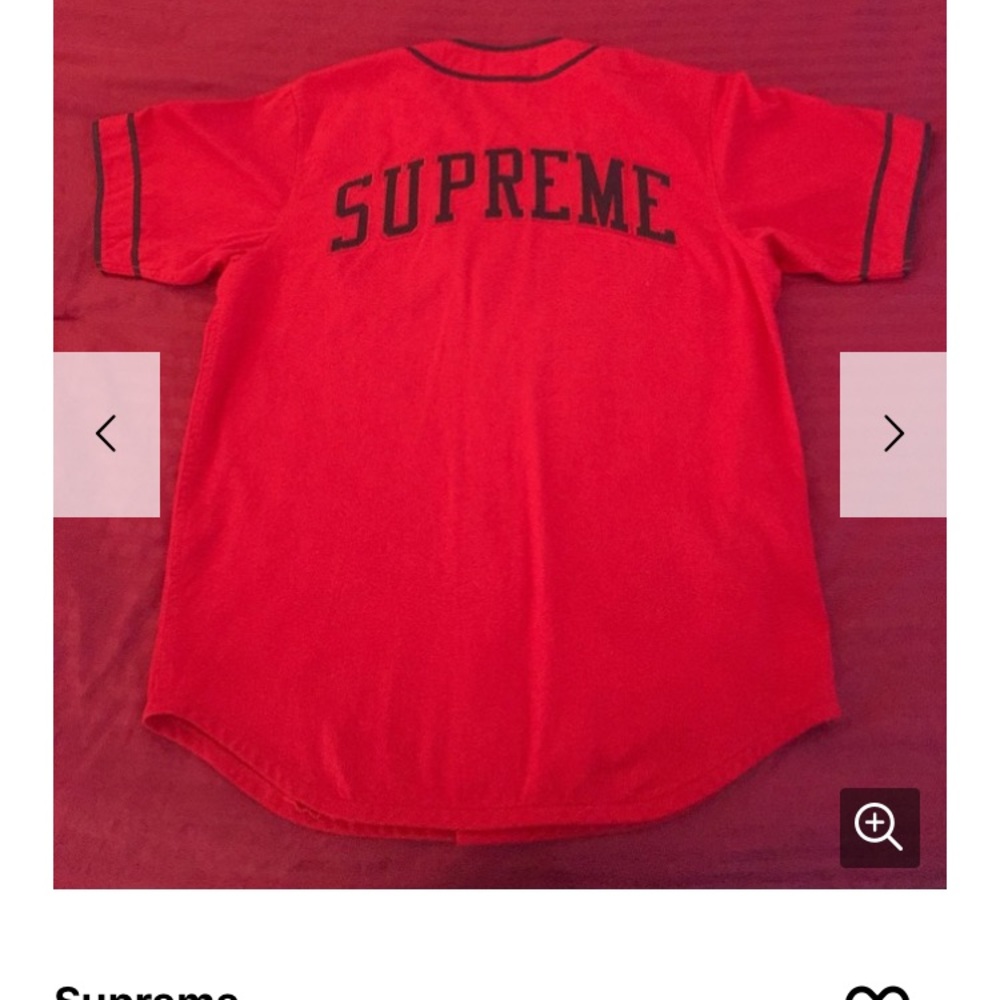 Supreme baseball jersey